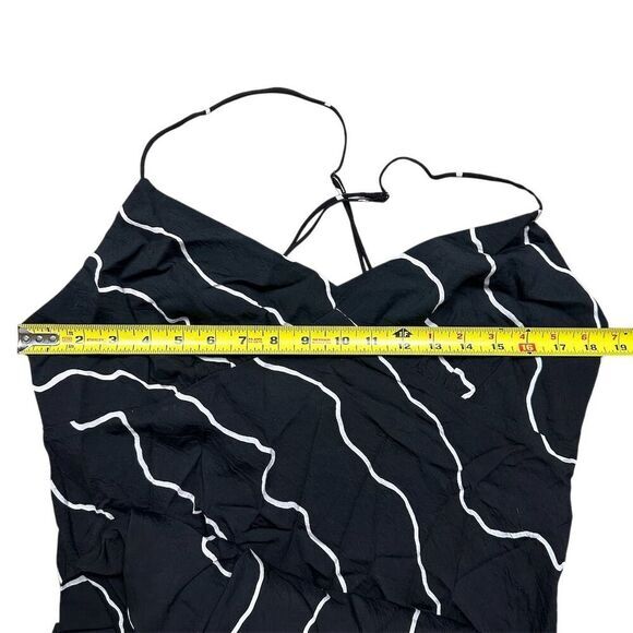 NWT Madewell Women's Layton Midi Slip Dress Size 14 Squiggle‎ Print Multicolor - Picture 7 of 11